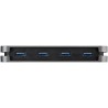 StarTech.com HB30CM4AB huby i koncentratory USB 3.2 Gen 1 (3.1 Gen 1) Type-C 5000 Mbit/s Czarny, Szary