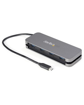 StarTech.com HB30CM4AB huby i koncentratory USB 3.2 Gen 1 (3.1 Gen 1) Type-C 5000 Mbit/s Czarny, Szary