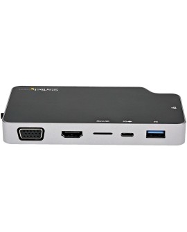 StarTech.com CDP2HVGUASPD stacja dokująca Przewodowa USB 3.2 Gen 2 (3.1 Gen 2) Type-C Czarny, Szary