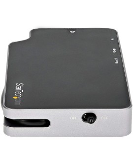 StarTech.com CDP2HVGUASPD stacja dokująca Przewodowa USB 3.2 Gen 2 (3.1 Gen 2) Type-C Czarny, Szary
