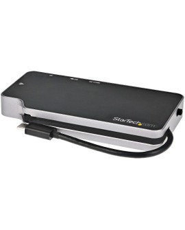 StarTech.com CDP2HVGUASPD stacja dokująca Przewodowa USB 3.2 Gen 2 (3.1 Gen 2) Type-C Czarny, Szary