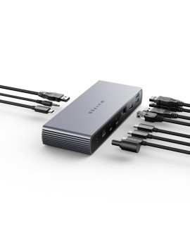 Targus HDTB4D-EUZ stacja dokująca Thunderbolt 4 Szary