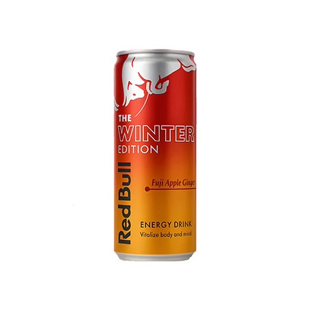 Energy drink, Winter edition, data przydatności 10.2026, Red Bull Fuji jabłko imbir, 24-pack, cena za 1szt