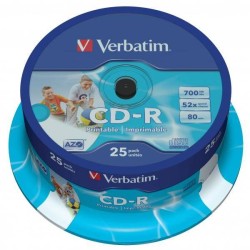 Płyta CD-R 700MB 52x VERBATIM DataLife PLUS 43439 Cake 25 szt.