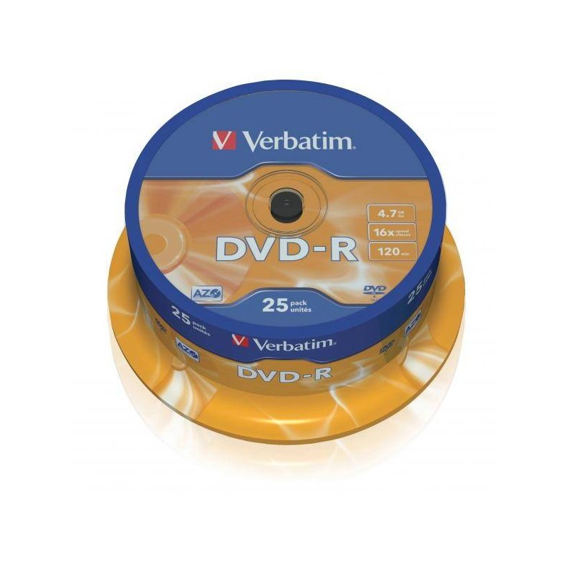 Płyta DVD-R 4,7GB 16x VERBATIM DataLife PLUS 43522 Cake 25 szt.