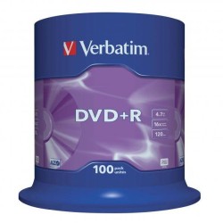Płyta DVD+R 4,7GB 16x VERBATIM DataLife PLUS 43551 Cake 100 szt.