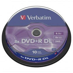 Płyta DVD+R 8,5GB 8x VERBATIM DataLife PLUS 43666 Cake 10 szt.