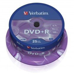 Płyta DVD+R 4,7GB 16x VERBATIM DataLife PLUS 43500 Cake 25 szt.