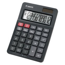 Canon kalkulator AS-120 II EMEA DBL, 4722C003, czarna, biurkowy, 12 miejsc, Obliczenie VAT, suma całkowita