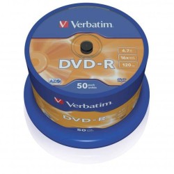 Płyta DVD-R 4,7GB 16x VERBATIM 43548 Cake 50 szt.