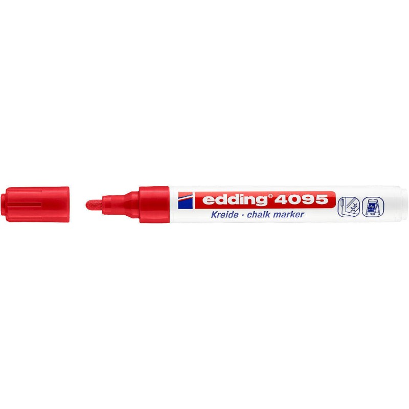 Marker kredowy EDDING 4095 czerwony 2-3mm