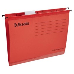 Teczka zawieszkowa A4 ESSELTE CLASSIC 90316 czerwona kartonowa 210g