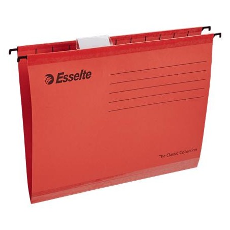 Teczka zawieszkowa A4 ESSELTE CLASSIC 90316 czerwona kartonowa 210g