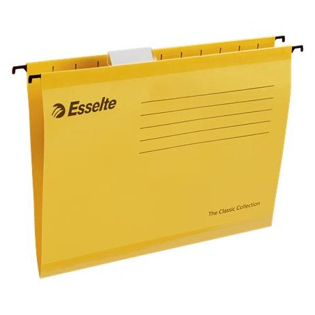 Teczka zawieszkowa A4 ESSELTE CLASSIC 90314 żółta kartonowa 210g