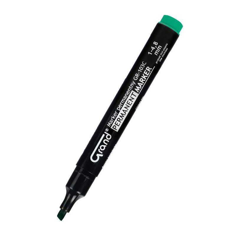 Marker permanentny Grand GR-103C 160-1315 zielony ścięta 1.0-4.8 mm