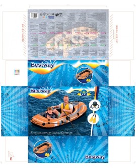 Bestway 61062 nadmuchiwana łódź Podróże / Rekreacja Dmuchany ponton