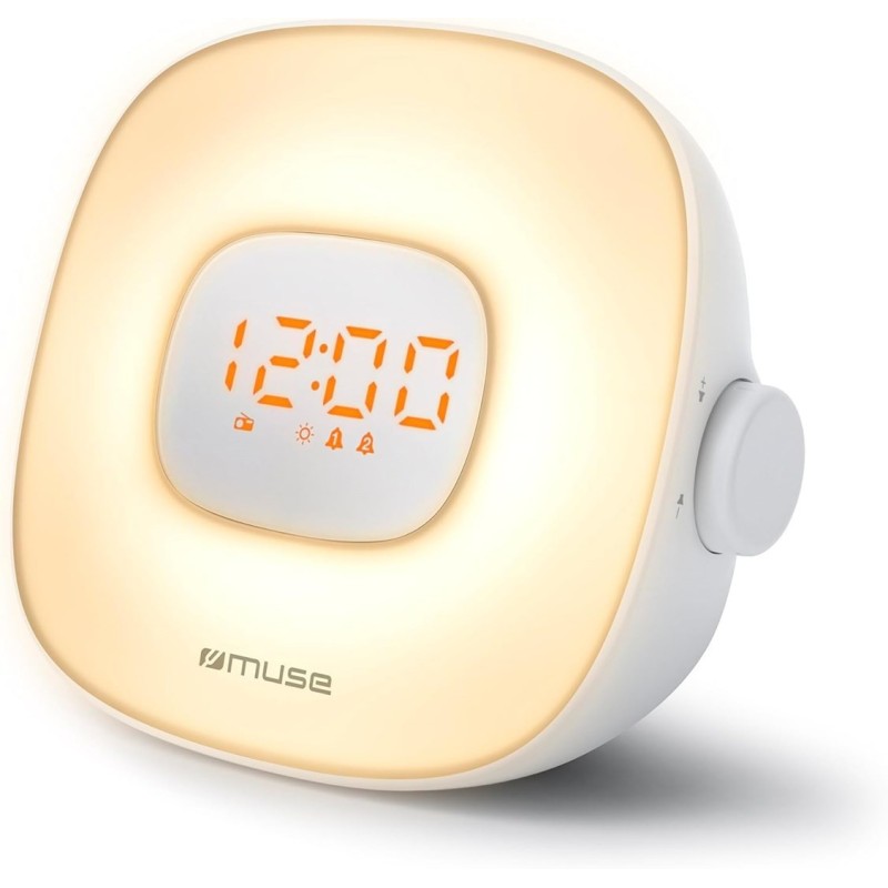 Radiobudzik Muse Light ML-198CR, Biały
