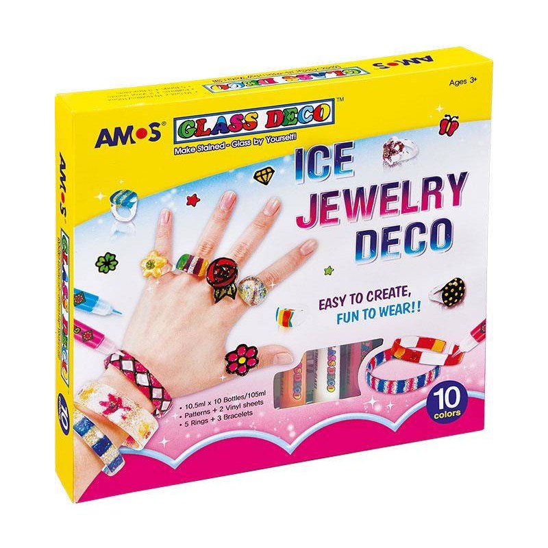 Farby witrażowe biżuteria Amos GD10P10-IJ 170-2102 10.5ml 10kol