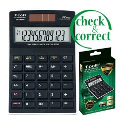 Kalkulator biurowy 12cyfr Toor Electronic TR-2464C 120-1476 zasilanie solarne + bateria 148x96x34mm