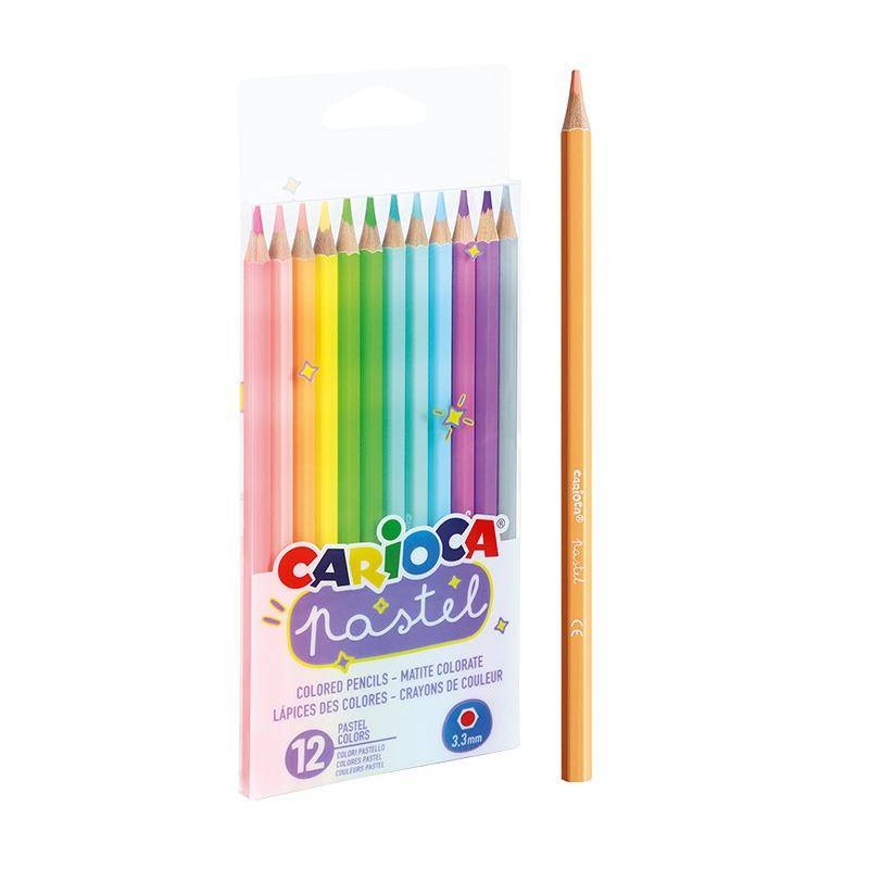 Kredki ołówkowe pastelowe Carioca 43034 pastel 160-2229 12kol