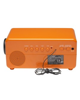 Radiobudzik retro Denver CR-425 pomarańczowy