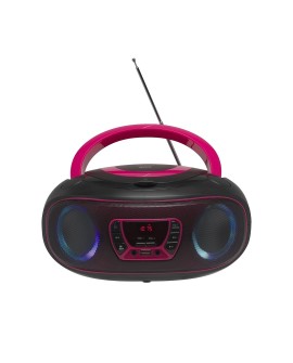 Denver TCL-212BT PINK odtwarzacz cd Przenośny odtwarzacz CD Czarny, Różowy