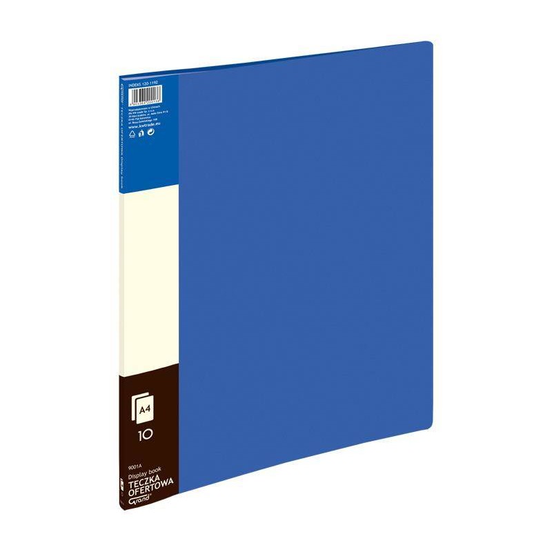 Album ofertowy A4 Grand 9001 120-1192 niebieskl PVC 10 kieszeni