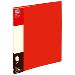 Album ofertowy A4 Grand 9002 120-1193 czerwony PVC 20 kieszeni