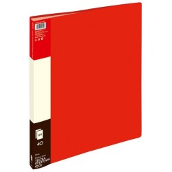 Album ofertowy A4 Grand 9004 120-1198 czerwony PVC 40 kieszeni