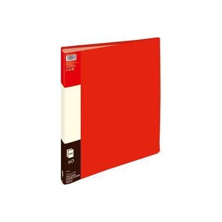 Album ofertowy A4 Grand 9006 120-1210 czerwony PVC 60 kieszeni