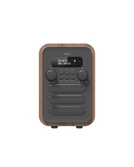 Denver DAB-48GREY radio Osobisty Cyfrowy Szary, Drewno