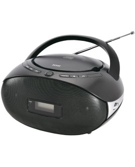 Denver TC-29 przenośny system stereo Analogowy 1 W FM Czarny Odtwarzacz mp3