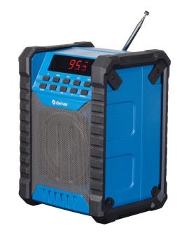 Denver WRB-60 nadajnik FM Bluetooth Niebieski, Szary