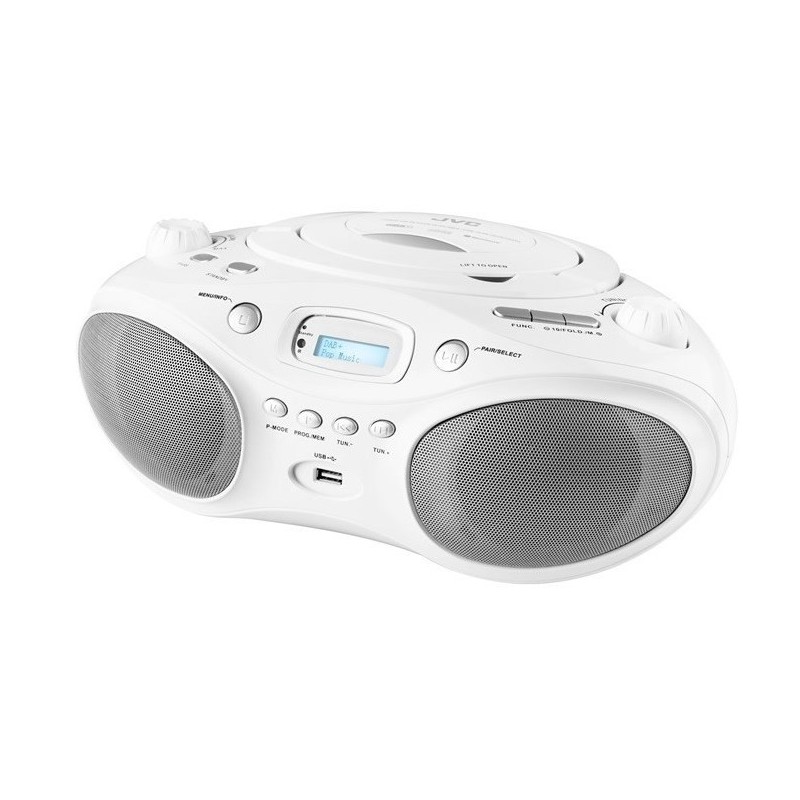 Radioodtwarzacz JVC RD-E661W-DAB Boombox white