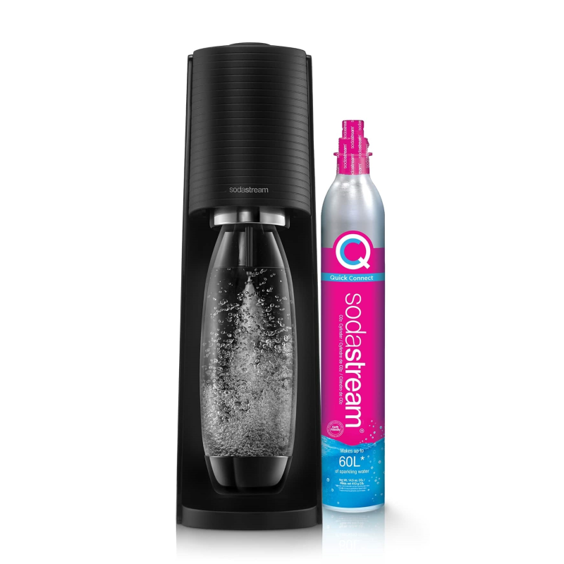 Saturator SodaStream Terra Black + butelka Fuse 1 L + nabój