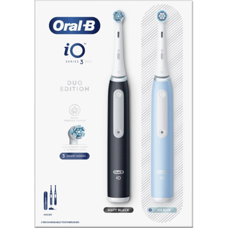 Szczoteczka magnetyczna ORAL-B iO Series 3 Duo Black/Blue Czarny (8006540731772)