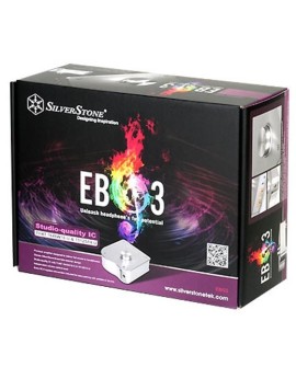 Silverstone SST-EB03S wzmacniacz do słuchawek Srebrny