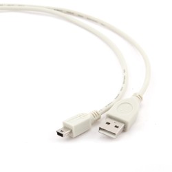 Kabel USB mini 1,8 m GEMBIRD CC-USB2-AM5P-6 Szary