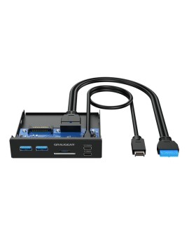 Panel przedni Graugear Multi z koncentratorem USB + czytnikiem kart
