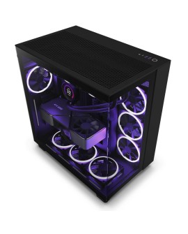 NZXT OBUDOWA H9 FLOW MIDI TOWER Z OKNEM CZARNA CM-H91FB-01