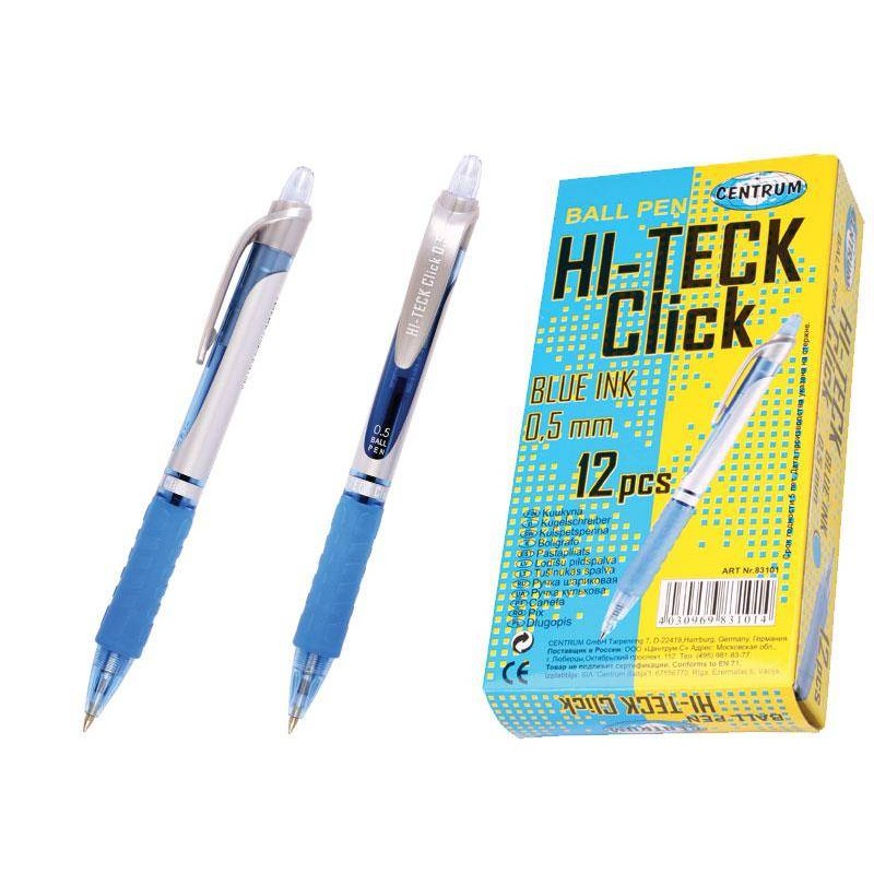 Długopis CENTRUM HI-TECK CLICK 83101 niebieski 0.5
