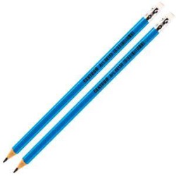 Ołówek trójkątny z gumką CENTRUM 86150 niebieski HB 1szt