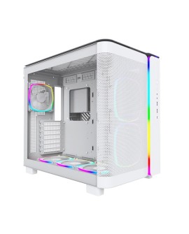 Montech KING 95 PRO Midi-Tower, Szkło Hartowane, ARGB - biały