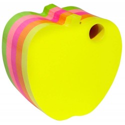 Karteczki samoprzylepne jabłko DONAU neon*5 400kart