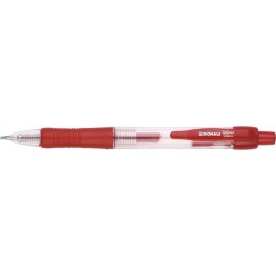 Długopis żelowy automatyczny DONAU czerwony 0.5