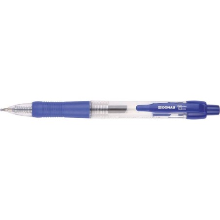 Długopis żelowy automatyczny DONAU niebieski 0.5