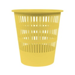 Kosz na śmieci 12l DONAU pastelowy żółty plastik