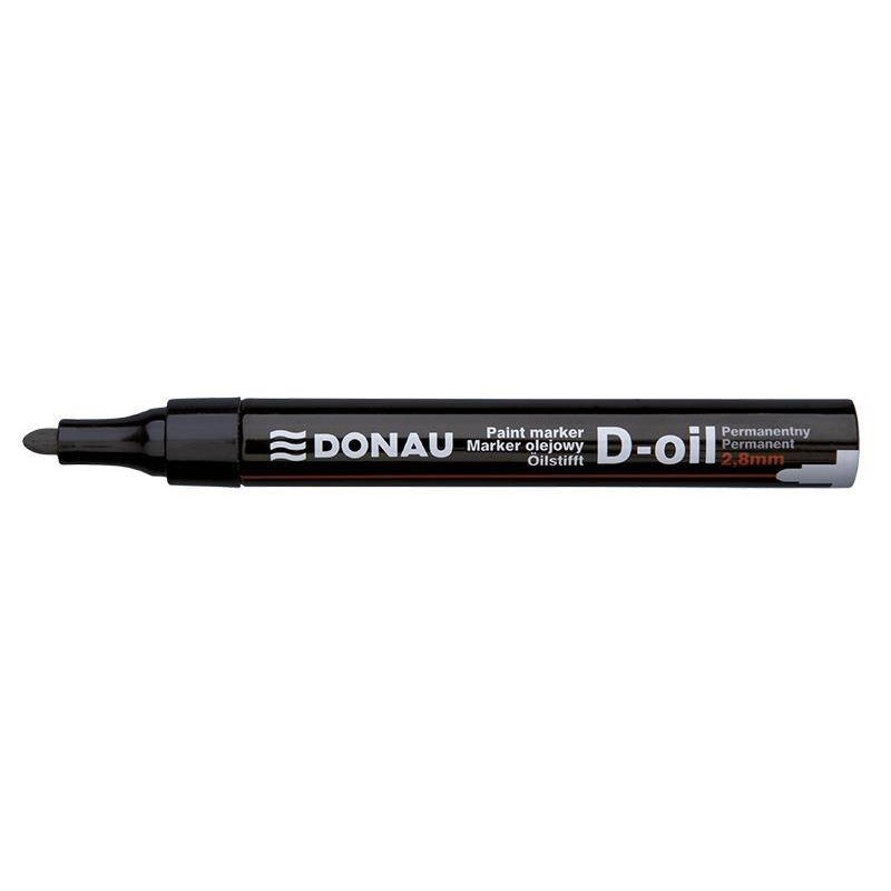 Marker olejowy DONAU D-Oil czarny okrągły 2.8mm