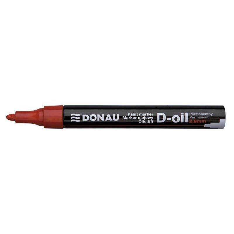 Marker olejowy DONAU D-Oil czerwony okrągły 2.8mm