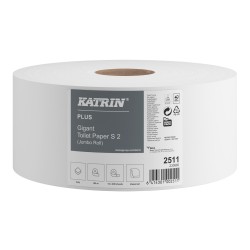 Papier toaletowy dwuwarstwowy KATRIN PLUS GIGANT 2511 super biały 100 m 12 szt.